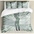 thumbnail image 1 of Ambesonne Afro Duvet Cover Set, WomHigh Heels, 2-Calking, Black, 1 of 2