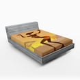 thumbnail image 1 of Ambesonne Afro Fitted Sheet, Amazon Lady, Full Size, Brown Cocoa, 1 of 3