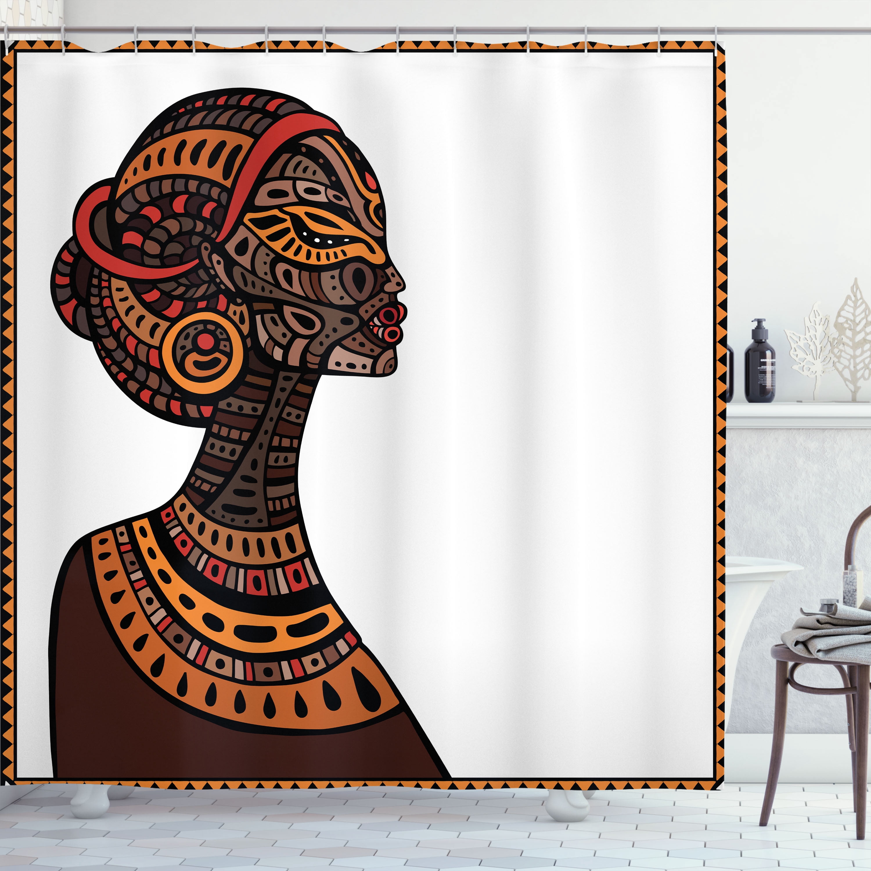Western Totem Shower Curtain NCU0DDK2359