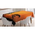 thumbnail image 1 of Ambesonne Afro Tablecloth Rectangular Table Cover, and Mother in Desert, 52"x70", Orange Black, 1 of 4