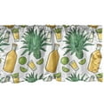 thumbnail image 1 of Ambesonne Agave Window Valance, Cactus Lime Slice Tequila, 54" X 12", White Mustard, 1 of 3