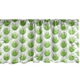 thumbnail image 1 of Ambesonne Agave Window Valance, Exotic Cactus Plant Motif, 54" X 18", White and Lime Green, 1 of 3