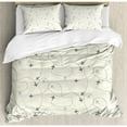 thumbnail image 1 of Ambesonne Airline Route Map Flight Jet Destination Control Fly Theme Textured Travel Trip Duvet Cover Set, 1 of 3