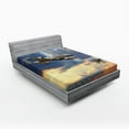 thumbnail image 1 of Ambesonne Airplane Fitted Sheet, Aviataion Theme Design, Full Size, Blue Grey, 1 of 2