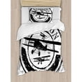 thumbnail image 1 of Ambesonne Airplane Grunge Stamp Design with Word Aviation Duvet Cover Set, 1 of 3