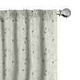 thumbnail image 1 of Ambesonne Airplane Print Window Curtains, Minimal Silhouettes, Each 28" W x 63" L, Cream Grey, 1 of 4