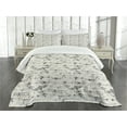 thumbnail image 1 of Ambesonne Airplane Quilted Bedspread Set 3 Pcs, Retro Planes, Queen Size, Olive Green Tan, 1 of 5