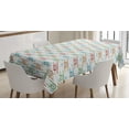 thumbnail image 1 of Ambesonne Airplane Tablecloth Rectangular Table Cover, Colorful Biplanes, 60"x84", Multicolor, 1 of 3