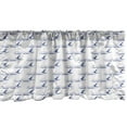 thumbnail image 1 of Ambesonne Airplane Window Valance, Aircraft Pattern Travel, 54" X 12", Violet Blue and White, 1 of 3