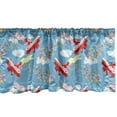 thumbnail image 1 of Ambesonne Airplane Window Valance, Airships Present Boxes, 54" X 18", Multicolor, 1 of 5