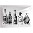 thumbnail image 1 of Ambesonne Alcohol Pillow Sham, Ink Drawing Beverages, 26" X 20", Black and White, 1 of 2