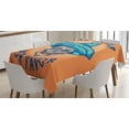 thumbnail image 1 of Ambesonne Alcohol Tablecloth Rectangular Table Cover, Skull Sombrero Tequila, 60"x84", Multicolor, 1 of 4