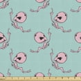 thumbnail image 1 of Ambesonne Alien Fabric by the Yard Upholstery, Pastel Extraterrestrial Art, 5 Yards, Pale Pink and Pale Seafoam, 1 of 5