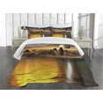 thumbnail image 1 of Ambesonne Alien Quilted Bedspread Set 3 Pcs, Planet Sci Fi Fantasy Art, Queen Size, Multicolor, 1 of 3