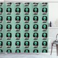 thumbnail image 1 of Ambesonne Alien Shower Curtain, Extra-Terrestrial Want to Art, 69"Wx75"L, Pale Seafoam Sea Green, 1 of 4
