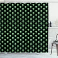 thumbnail image 1 of Ambesonne Alien Shower Curtain, Martian Design, 69"Wx84"L, Fern Green Black, 1 of 3