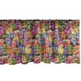 thumbnail image 1 of Ambesonne Alien Window Valance, Carnival of Beasts Design, 54" X 18", Multicolor, 1 of 3