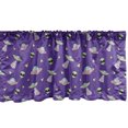 thumbnail image 1 of Ambesonne Alien Window Valance, Extraterrestrial UFO Galaxy, 42" x 18", Violet Pale Green Blush, 1 of 2