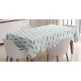 thumbnail image 1 of Ambesonne Alligator Tablecloth Rectangular Table Cover, Watercolor Crocodiles, 60"x84", Pale Green and Pale Blue, 1 of 4