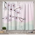 thumbnail image 1 of Ambesonne Almond Blossom Kitchen Curtains, Motifs with Trees, 55"x39", Multicolor, 1 of 3