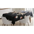 thumbnail image 1 of Ambesonne Almond Blossom Tablecloth Rectangular Table Cover, Love Sign Wooden, 60"x84", Charcoal Grey Pale Brown, 1 of 4