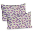 thumbnail image 1 of Ambesonne Aloha Pillow Sham 2 Pack, Leaves Pattern Grunge Style, 36"x20", Lavender Lilac, 1 of 3