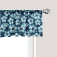 thumbnail image 1 of Ambesonne Aloha Window Valance, Hibiscus Hawaiian Flowers, 42" x 18", Dark Blue Sky Blue, 1 of 3