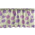 thumbnail image 1 of Ambesonne Aloha Window Valance, Leaves Pattern Grunge Style, 54" X 18", Lavender Lilac, 1 of 3