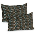 thumbnail image 1 of Ambesonne Alphabet Pillow Sham 2 Pack, Modern Letters Fun Pattern, 30"x20", Dark Taupe Multicolor, 1 of 3