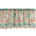 thumbnail image 1 of Ambesonne Alphabet Window Valance, Aztec Inspired Colorful Motifs and Elements with Capital Letters, Curtain Valance for Kitchen Bedroom Decor with Rod Pocket, 54" X 12", Pale Eggshell Multicolor, 1 of 3
