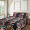 thumbnail image 1 of Ambesonne Alstroemeria Fitted & Flat Sheet with Sham 3 Pcs Set, Watercolor Art Floral, Twin XL, Vermilion Multicolor, 1 of 1