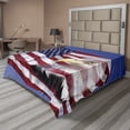 thumbnail image 1 of Ambesonne American Flag Flat Sheet, Bless America Flag, King Size, Multicolor, 1 of 1