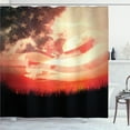 thumbnail image 1 of Ambesonne American Flag Shower Curtain, Sunset, 69"Wx75"L, Multicolor, 1 of 5