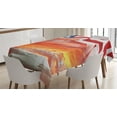 thumbnail image 1 of Ambesonne American Flag Tablecloth Rectangular Table Cover, Skyline Clouds, 52"x70", Multicolor, 1 of 3