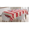 thumbnail image 1 of Ambesonne American Flag Tablecloth Rectangular Table Cover, Star and Stripes, 60"x90", Vermilion Blue, 1 of 4