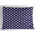 thumbnail image 1 of Ambesonne American Pillow Sham, Flag with Stars, 36" X 20", Purple White, 1 of 2
