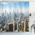 thumbnail image 1 of Ambesonne American Shower Curtain, Chicago Aerial View, 69"Wx84"L, Multicolor, 1 of 5
