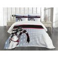 thumbnail image 1 of Ambesonne Americana Quilted Bedspread Set 3 Pcs, Baseball Player Stars, King Size, Multicolor, 1 of 3