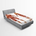 thumbnail image 1 of Ambesonne Anatomy Fitted Sheet, Male Human Body, Twin Size, Coral, 1 of 3