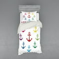 thumbnail image 1 of Ambesonne Anchor Bedding Set 3 Pcs, Colorful Marine, Twin XL, Multicolor, 1 of 3