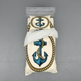 thumbnail image 1 of Ambesonne Anchor Bedding Set 3 Pcs, Sailor Emblem with, Twin, Pale Coffee Blue Cream, 1 of 3