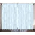 thumbnail image 1 of Ambesonne Anchor Curtains 2 Panel Set, Chains Sailing Cartoon, 108" x 108", Pale Blue White, 1 of 3