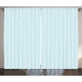thumbnail image 1 of Ambesonne Anchor Curtains 2 Panel Set, Chains Sailing Cartoon, 108" x 90", Pale Blue White, 1 of 3