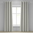 thumbnail image 1 of Ambesonne Anchor Grommet Curtain, Abstract Retro Sailing, 50" x 72", Off White Black, 1 of 6
