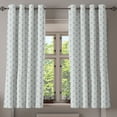 thumbnail image 1 of Ambesonne Anchor Grommet Curtain, Yachting Waves Stars, 50" x 54", Beige Blue Pale Blue, 1 of 6