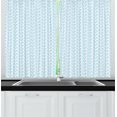 thumbnail image 1 of Ambesonne Anchor Kitchen Curtains, Chains Sailing Cartoon, 55"x39", Pale Blue White, 1 of 3
