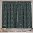 thumbnail image 1 of Ambesonne Anchor Kitchen Curtains, Cruise Travel Trip Theme, 55"x39", Indigo Yellow, 1 of 3