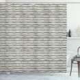 thumbnail image 1 of Ambesonne Anchor Shower Curtain, Black Stripes Cruise, 69"Wx84"L, Sand Brown White, 1 of 3