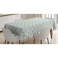 thumbnail image 1 of Ambesonne Anchor Tablecloth Rectangular Table Cover, Yachting Waves Stars, 60"x90", Beige Blue Pale Blue, 1 of 4