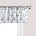 thumbnail image 1 of Ambesonne Anchor Window Valance, Aquarelle Marine, 54" X 18", Violet Blue and White, 1 of 3